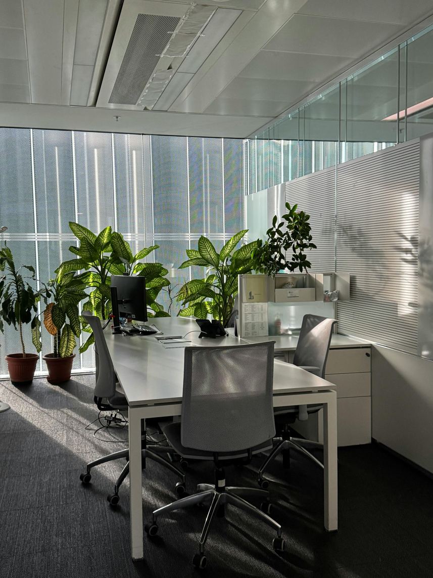 Clean, organized modern office